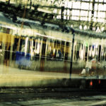 multiple exposure of Centraal Station in Amsterdam